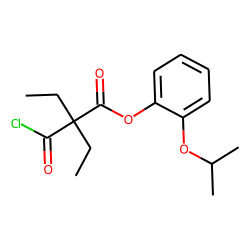 Diethylmalonic acid, monochloride, 2-isopropoxyphenyl ester