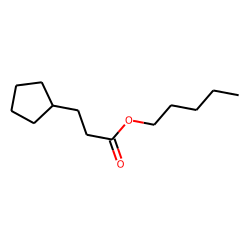 3-Cyclopentylpropionic acid, pentyl ester
