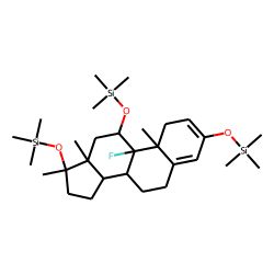 Fluoxymesterone, tris-TMS (2,4-diene)