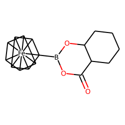 cis-2-Hydroxycyclohexanecarboxylic acid, ferrocenylboronate