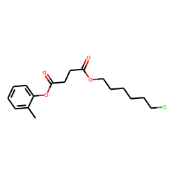 Succinic acid, 2-methylphenyl 6-chlorohexyl ester