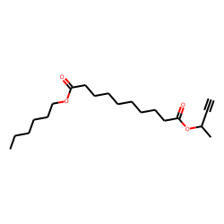 Sebacic acid, but-3-yn-2-yl hexyl ester