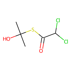 Ethanethioic acid, dichloro-, S-(1-hydroxy-1-methylethyl) ester