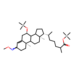7.alpha.-hydroxy-3-oxo-4-cholesten-26-oate, O-methyloxime, TMS (1)