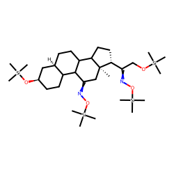5.beta.-Pregnane-11,20-dione-3.alpha.,21-diol, TMSO-TMS, # 1