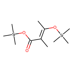2-Methyl-3-ketoisobutyric acid, enol, TMS
