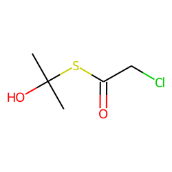 Ethanethioic acid, chloro-, S-(1-hydroxy-1-methylethyl) ester