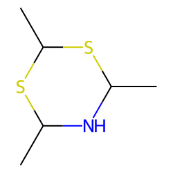 1,3,5-Dithiazine, perhydro, 2,4,6-trimethyl, #3
