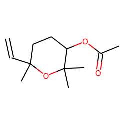 linalool oxide acetate (pyranoid)