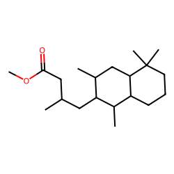 Decalin-6«beta»-pentanoic acid, «beta»,1,1,5«beta»,7«alpha»-pentamethyl, methyl ester, # 3