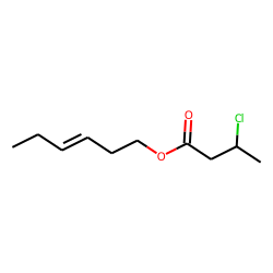 Butanoic acid, 3-chloro, (E)-3-hexenyl ester