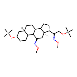 5.beta.-Pregnane-11,20-dione-3.alpha.,21-diol, MO-TMS, # 2