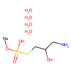 Propylthiophosphonic acid, 3-amino-2-hydroxy-, monosodium salt, tetrahydrate