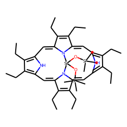 Silica-octaethylporphyrine complex, bis-OTMS