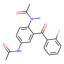 2-methylamino-5-amino-2'-fluoro-benzophenone, acetylated