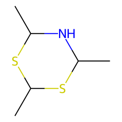 1,3,5-Dithiazine, perhydro, 2,4,6-trimethyl, #2