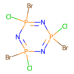 1,3,5,2,4,6-Triazatriphosphorine, 2,4,6-tribromo-2,4,6-trichloro-2,2,4,4,6,6-hexahydro-