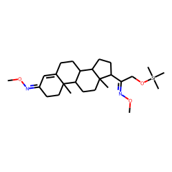 21-Hydroxyprogesterone, trimethylsilyl ether, bis(O-methyloxime)