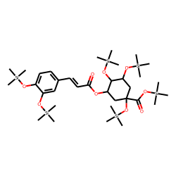trans-5-O-Caffeoyl-D-quinic acid, hexakis-TMS