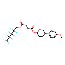 Succinic acid, 2,2,3,3,4,4,5,5-octafluoropentyl 4-(4-methoxyphenyl)cyclohexyl ester
