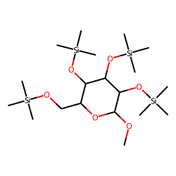 «beta»-Glucopyranoside, 1-O-methyl, TMS