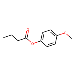 Butyric acid, p-methoxyphenyl ester