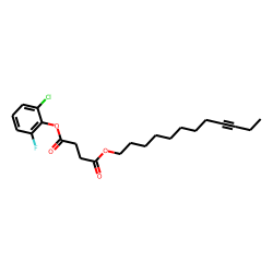 Succinic acid, 2-chloro-6-fluorophenyl dodec-9-yn-1-yl ester
