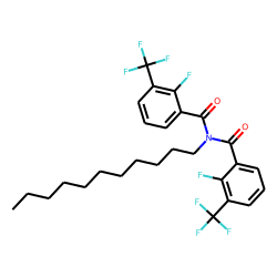 Benzamide, 3-trifluoromethyl-2-fluoro-N-(3-trifluoromethyl-2-fluorobenzoyl)-N-undecyl-