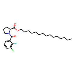 L-Proline, N-(3-chloro-2-fluorobenzoyl)-, pentadecyl ester