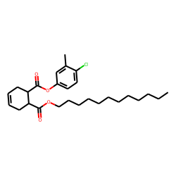 cis-Cyclohex-4-en-1,2-dicarboxylic acid, 4-chloro-3-methylphenyl dodecyl ester