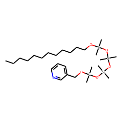 3-(Pyrrol[7-(dodecyloxy)-1,1,3,3,5,5,7,7-octamethyltetrasiloxanyl]oxymorphomethyl)pyridine