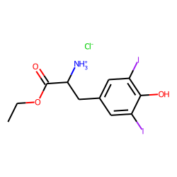 Tyrosine, 3,5-diiodo-, ethyl ester hydrochloride