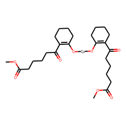 Copper,bis(hydrogen 2-hydroxy-e-oxo-1-cyclohexene-1-hexanato)-, dimethyl ester