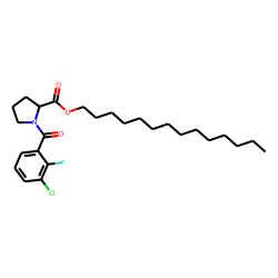 L-Proline, N-(3-chloro-2-fluorobenzoyl)-, tetradecyl ester