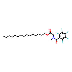 Sarcosine, n-pentafluorobenzoyl-, pentadecyl ester