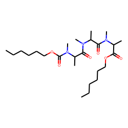 DL-Alanyl-DL-alanyl-DL-alanine, N,N',N''-trimethyl-N'''-hexyloxycarbonyl-, hexyl ester