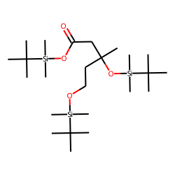 Pentanoic acid, 3,5-bis[(tert-butyldimethylsilyl)oxy]-3-methyl-, tert-butyldimethylsilyl ester
