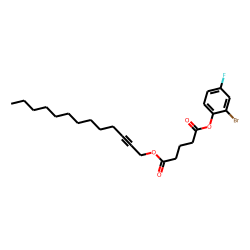 Glutaric acid, tridec-2-yn-1-yl 2-bromo-4-fluorophenyl ester