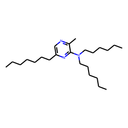 3-(N,n-di-n-hexylamino)-2-methyl-5-(n-heptyl)-pyrazine
