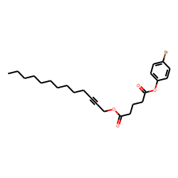 Glutaric acid, tridec-2-yn-1-yl 4-bromophenyl ester