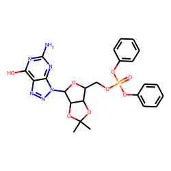 Triazolo[4,5-d]pyrimidin-7-ol,3h-v-, 5-amino-3-(2',3'-o-isopropylidene-beta-d-ribofuranosyl)-, 5'-diphenyl phosphate (keto form)
