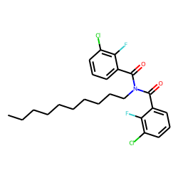 Benzamide, 3-chloro-2-fluoro-N-(3-chloro-2-fluorobenzoyl)-N-decyl-