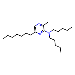 2-(N,n-di-n-pentylamino)-3-methyl-6-(n-heptyl) pyrazine