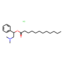 Alpha-phenyl-beta-dimethylamino ethyl laurate hydrochloride