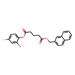 Glutaric acid, naphth-2-ylmethyl 2-bromo-4-fluorophenyl ester