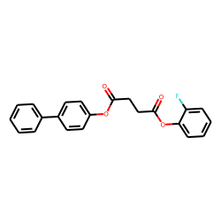 Succinic acid, 2-fluorophenyl 4-biphenyl ester