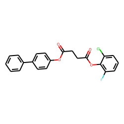 Succinic acid, 2-chloro-6-fluorophenyl 4-biphenyl ester
