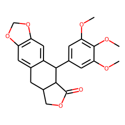 Furo[3',4':6,7]naphtho[2,3-d]-1,3-dioxol-6(5aH)-one, 5,8,8a,9-tetrahydro-5-(3,4,5-trimethoxyphenyl)-, [5R-(5«alpha»,5a«beta»,8a«alpha»)]-