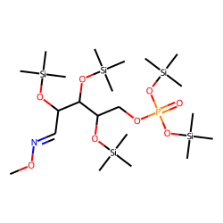 D-Ribose, 2,3,4-tris-O-(trimethylsilyl)-, O-methyloxime, 5-[bis(trimethylsilyl) phosphate]