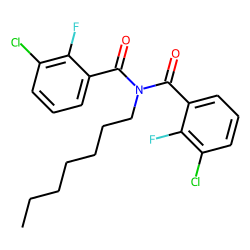 Benzamide, 3-chloro-2-fluoro-N-(3-chloro-2-fluorobenzoyl)-N-heptyl-